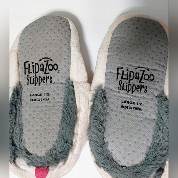Large Flip A Zoo and Matching Slippers Child Large - Picture 5 of 5